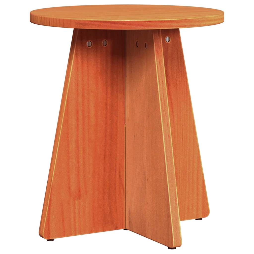 Couchtisch 3 pcs Wachsbraun 49 x 49 x 30 cm Massivholz Kiefer